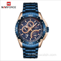 NAVIFORCE 9183 Модные новые мужские часы с большим циферблатом Светящиеся кварцевые часы Спортивные наручные часы